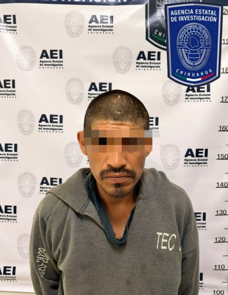 Detiene AEI a imputado por el delito de violencia familiar en Parral